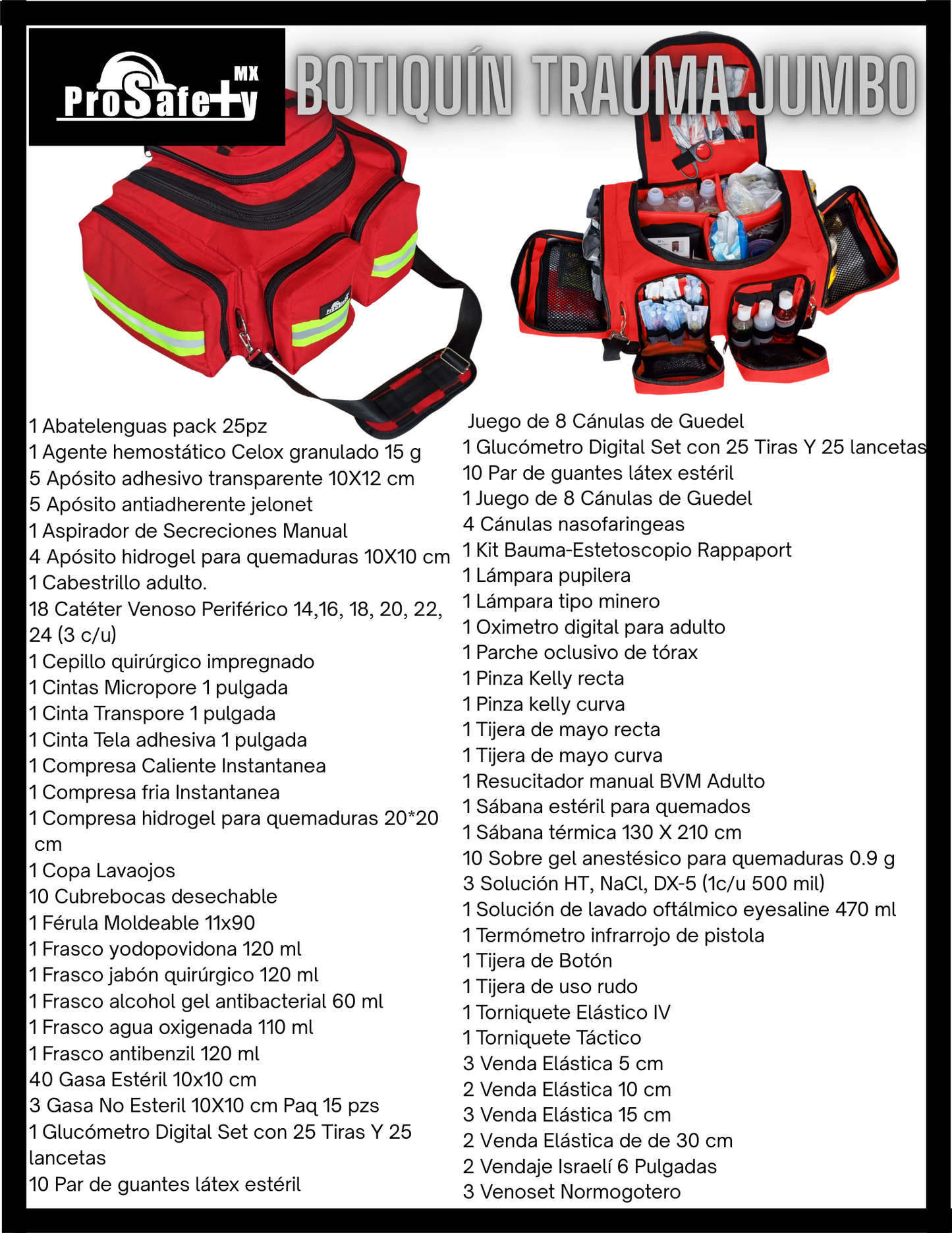 Mochila Botiquín Trauma Jumbo