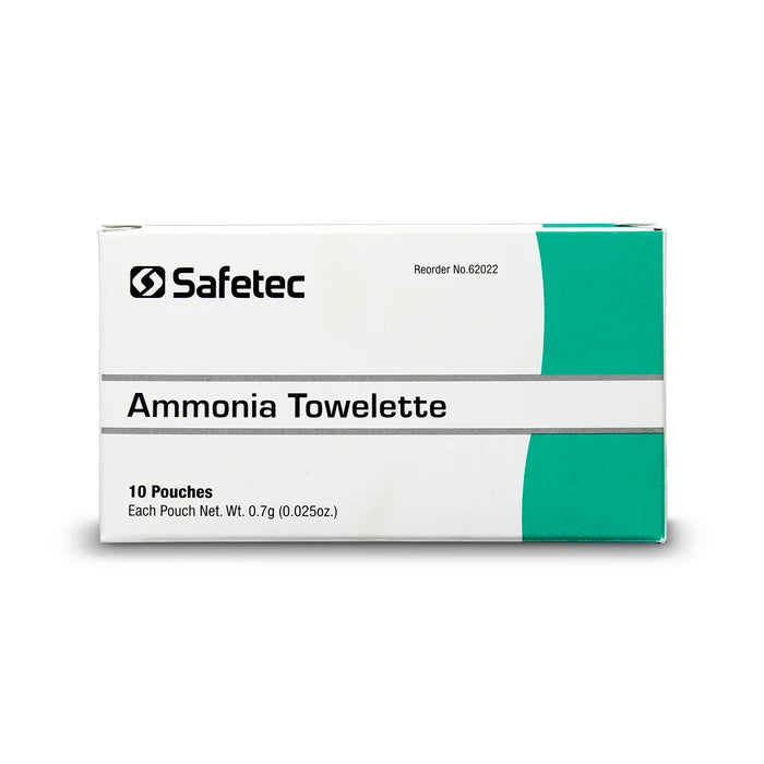 Toallitas de amoniaco Para Inhalación Safetec