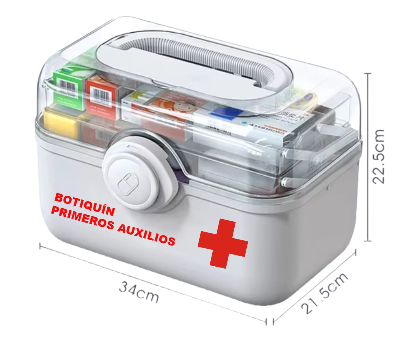 Caja Plástica Organizadora Primero Auxilios