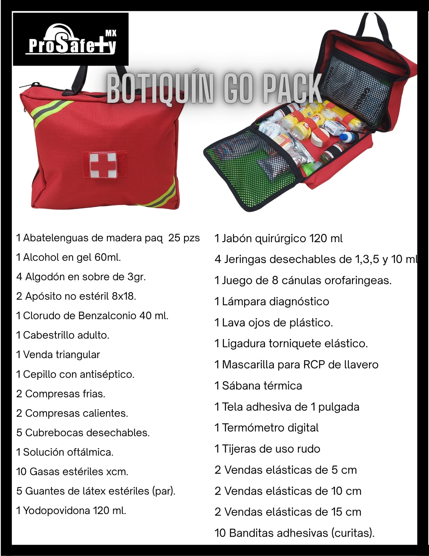 Botiquín Primeros Auxilios Go Pack