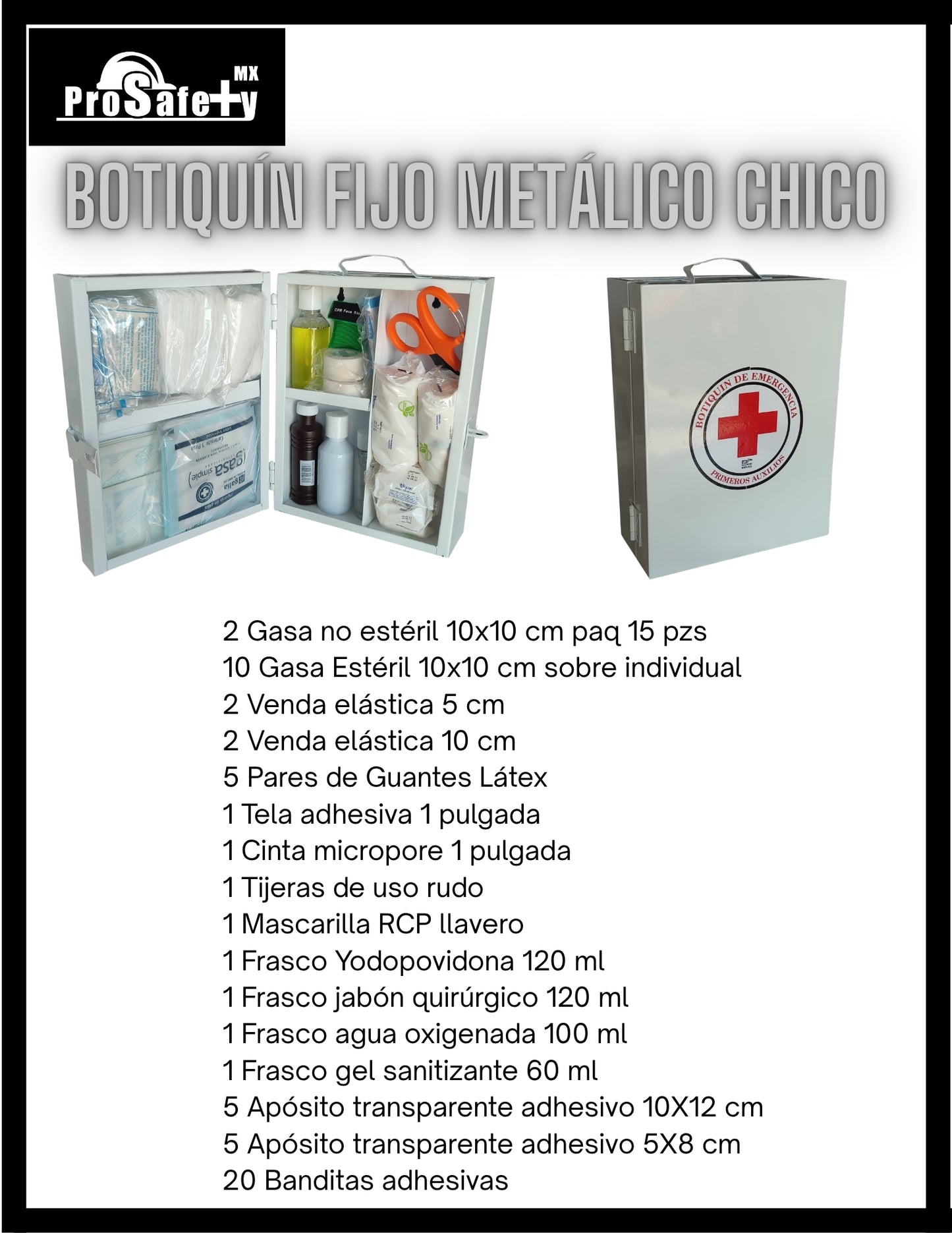 Botiquín Primeros Auxilios Caja Metálica