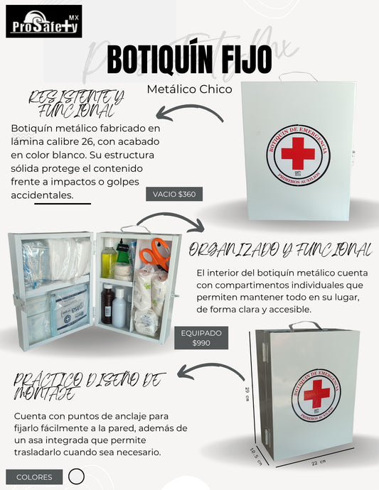 Botiquín Primeros Auxilios Caja Metálica