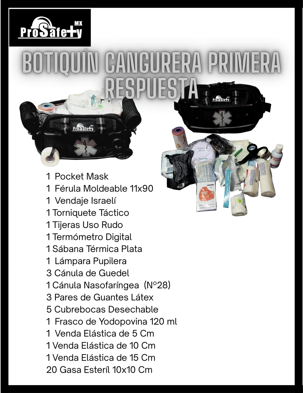 Botiquín Cangurera Primera Respuesta