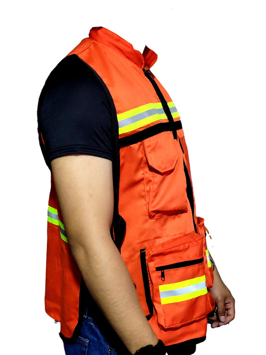 Chaleco de seguridad supervisor con broches