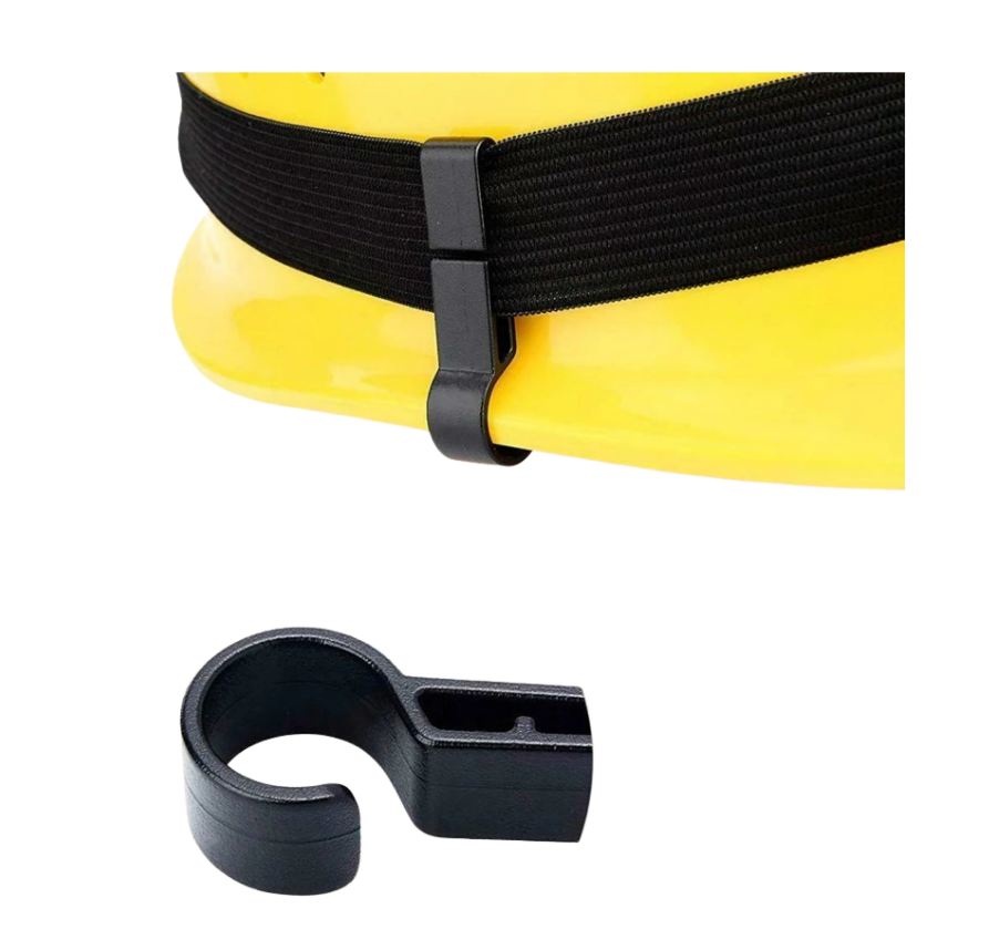 Clip Sujetador Lámpara Minero Para Casco Set 4 Pzs