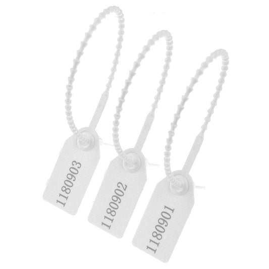 Sello Seguridad Foliado Plastico C/100 Pzs Cola De Rata