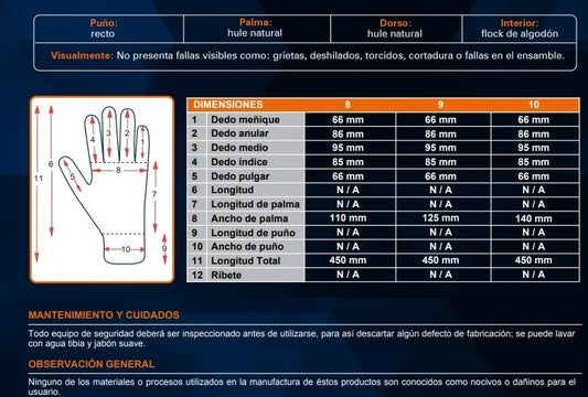 Guante Contra Ácidos 56-450 DermaCare