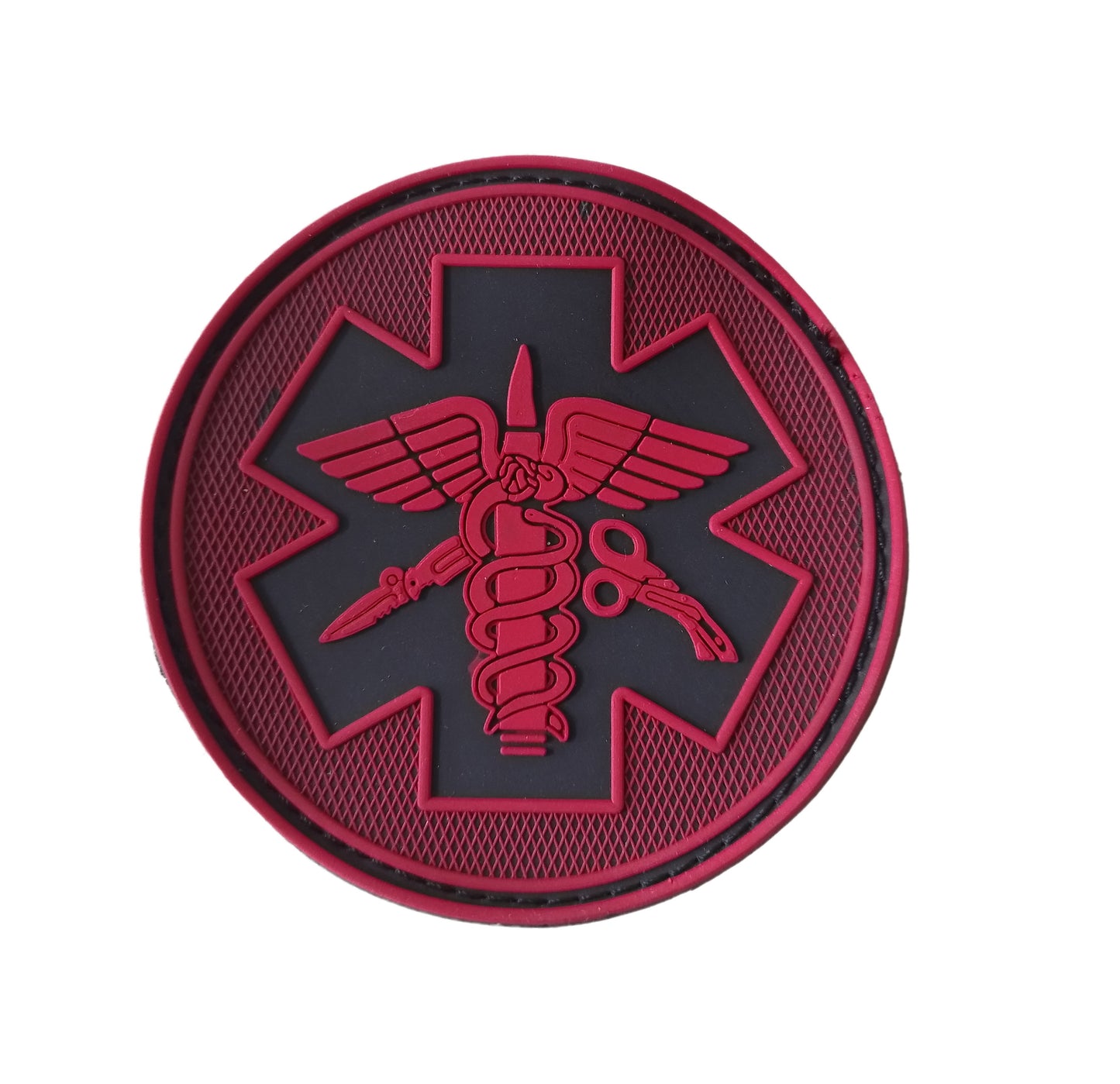 Insignia Militar Cruz Roja Táctica Parche Pvc