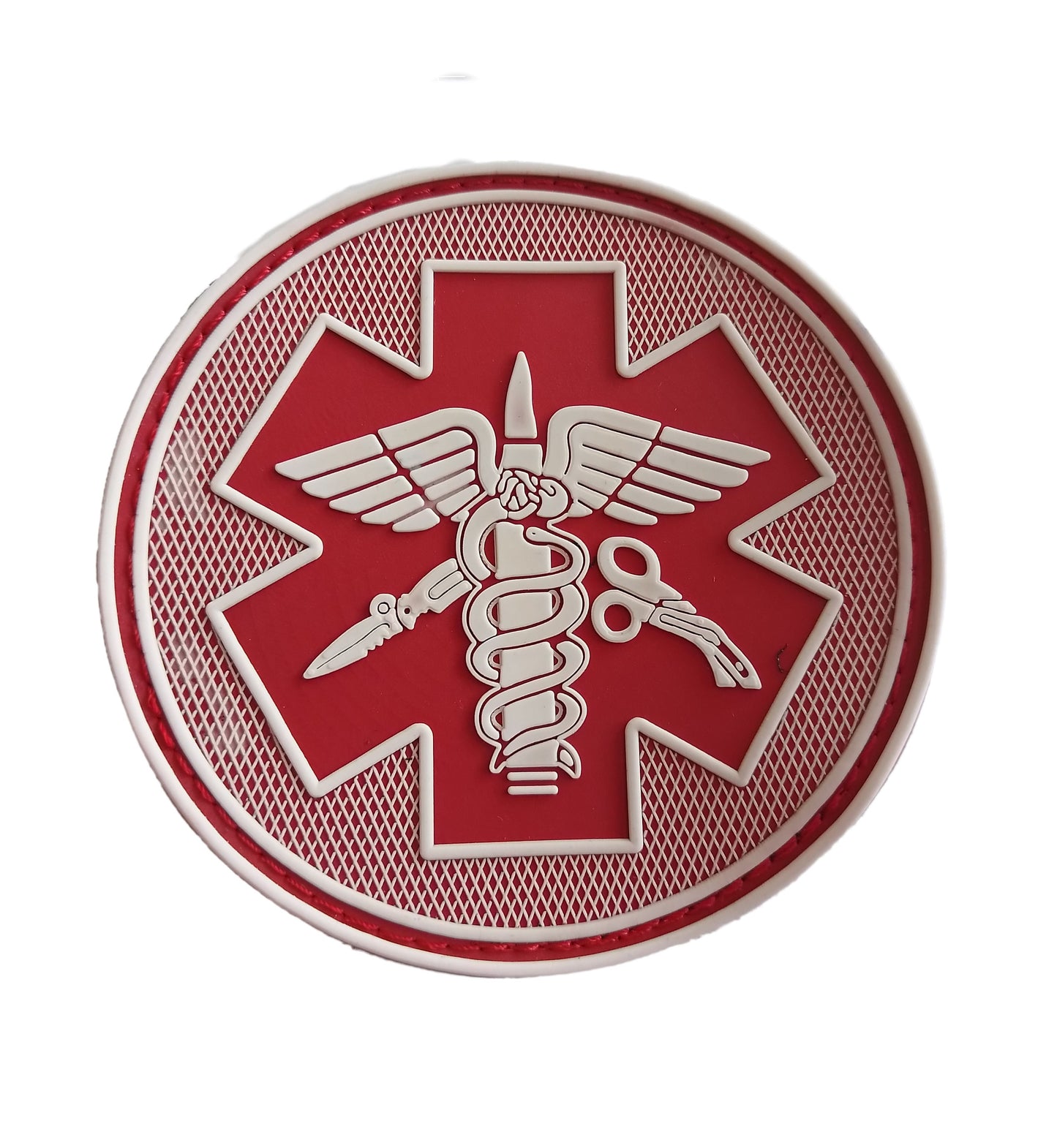 Insignia Militar Cruz Roja Táctica Parche Pvc