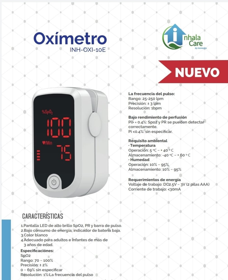 Oxímetro Digital InhalaCare