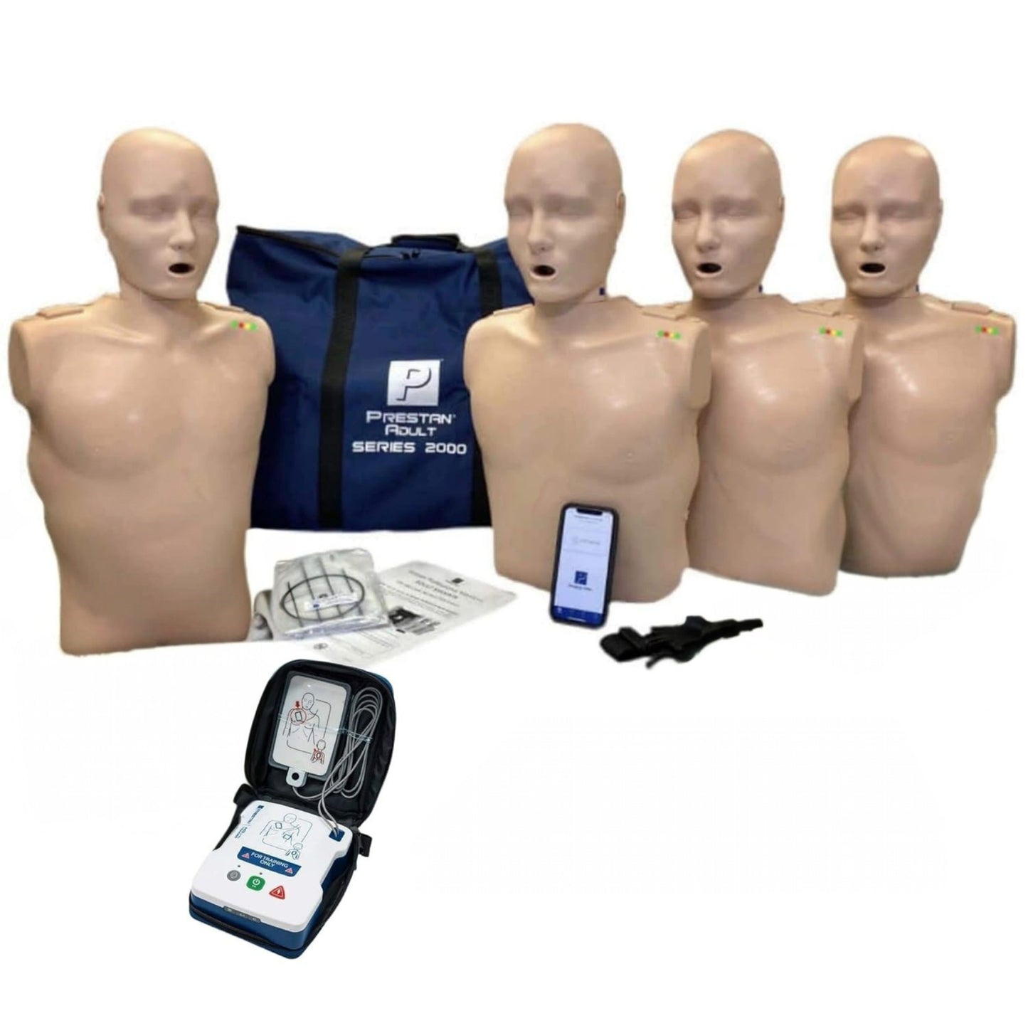 Pack 4 Maniquí Profesional Adulto Serie 2000+ 1 Simulador DAE