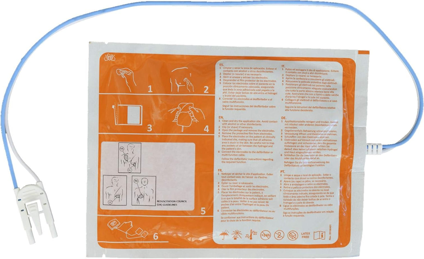 Parche Electrodo para Desfibrilador AED7000 Adulto
