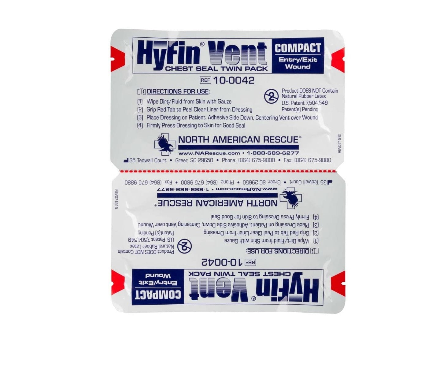 Parche de Torax HyFin Vent Twin Pack