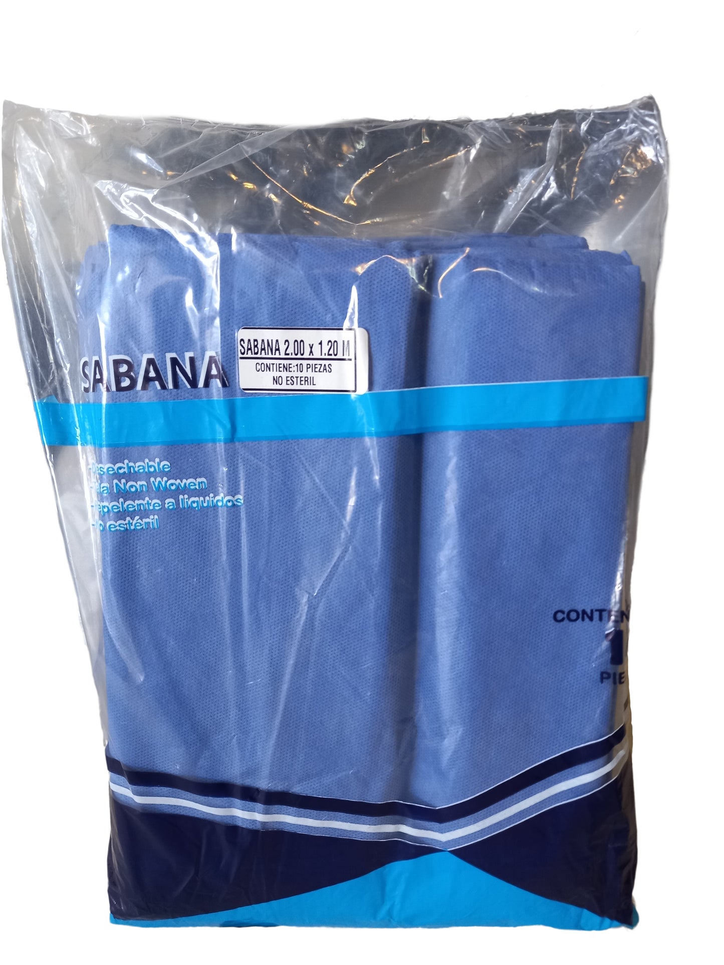 Sábana Plana Desechable No Estéril Paq C/10 pzas.