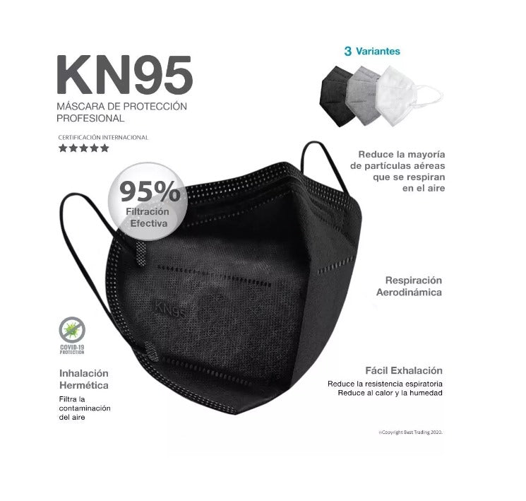 Cubrebocas Kn95 Certificado Tapabocas 5 Capas