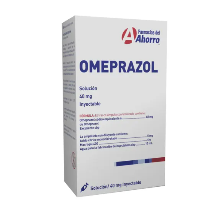 Omeprazol Solución inyectable 40 mg/10 ml