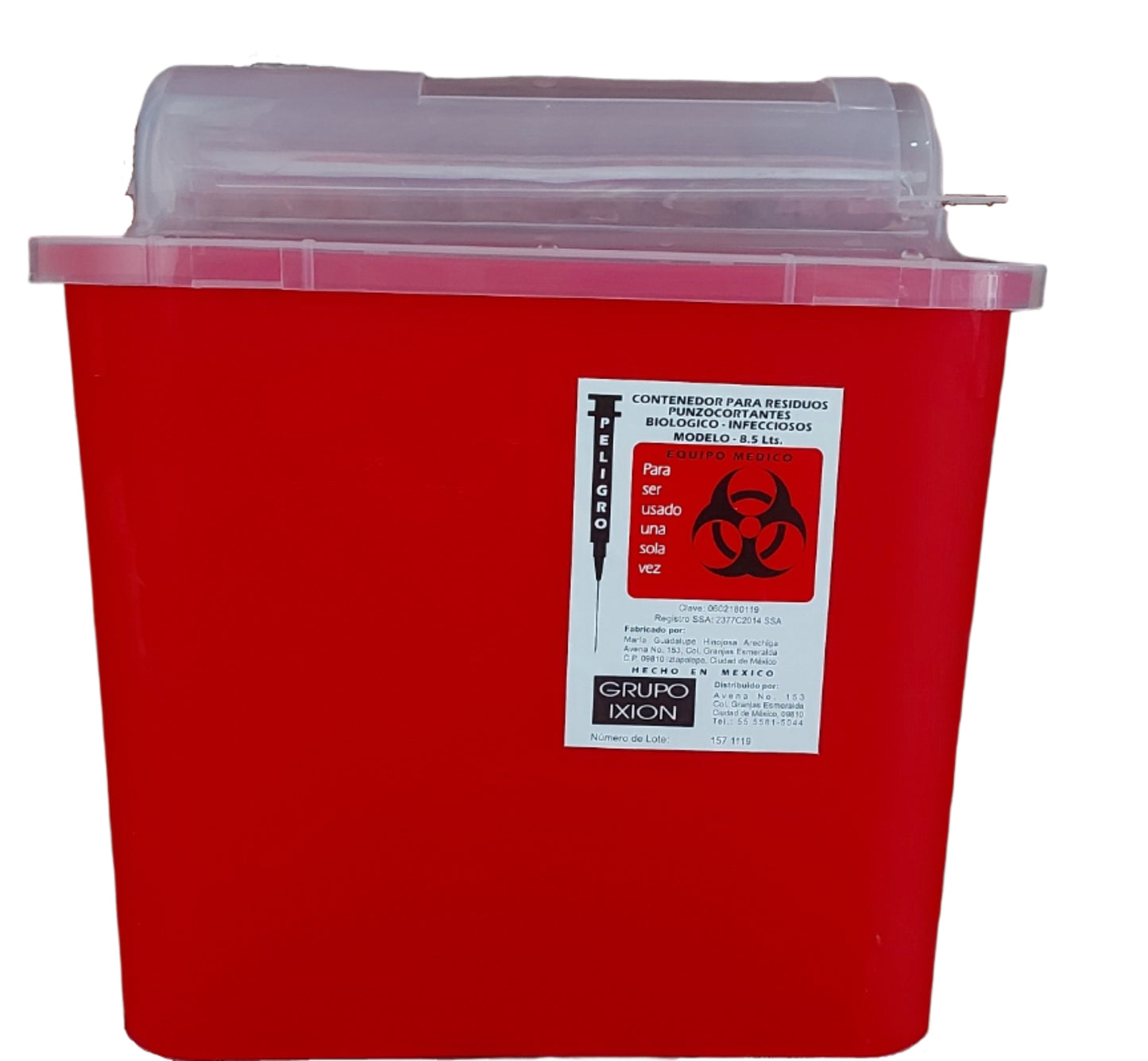 Contenedor de Residuos Punzocortantes RPBI