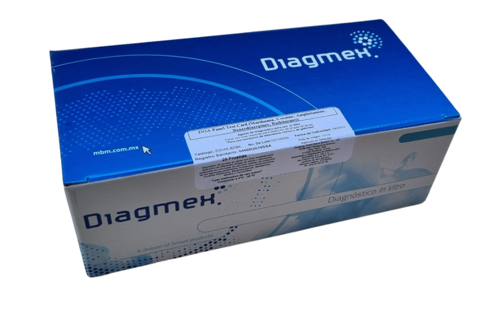 Doa Panel Test Card (Prueba Doping 5 Parámetros) 25 Pzs