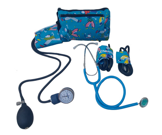 Kit Baumanómetro Pediátrico con Estetoscopio Checkatek con brazaletes