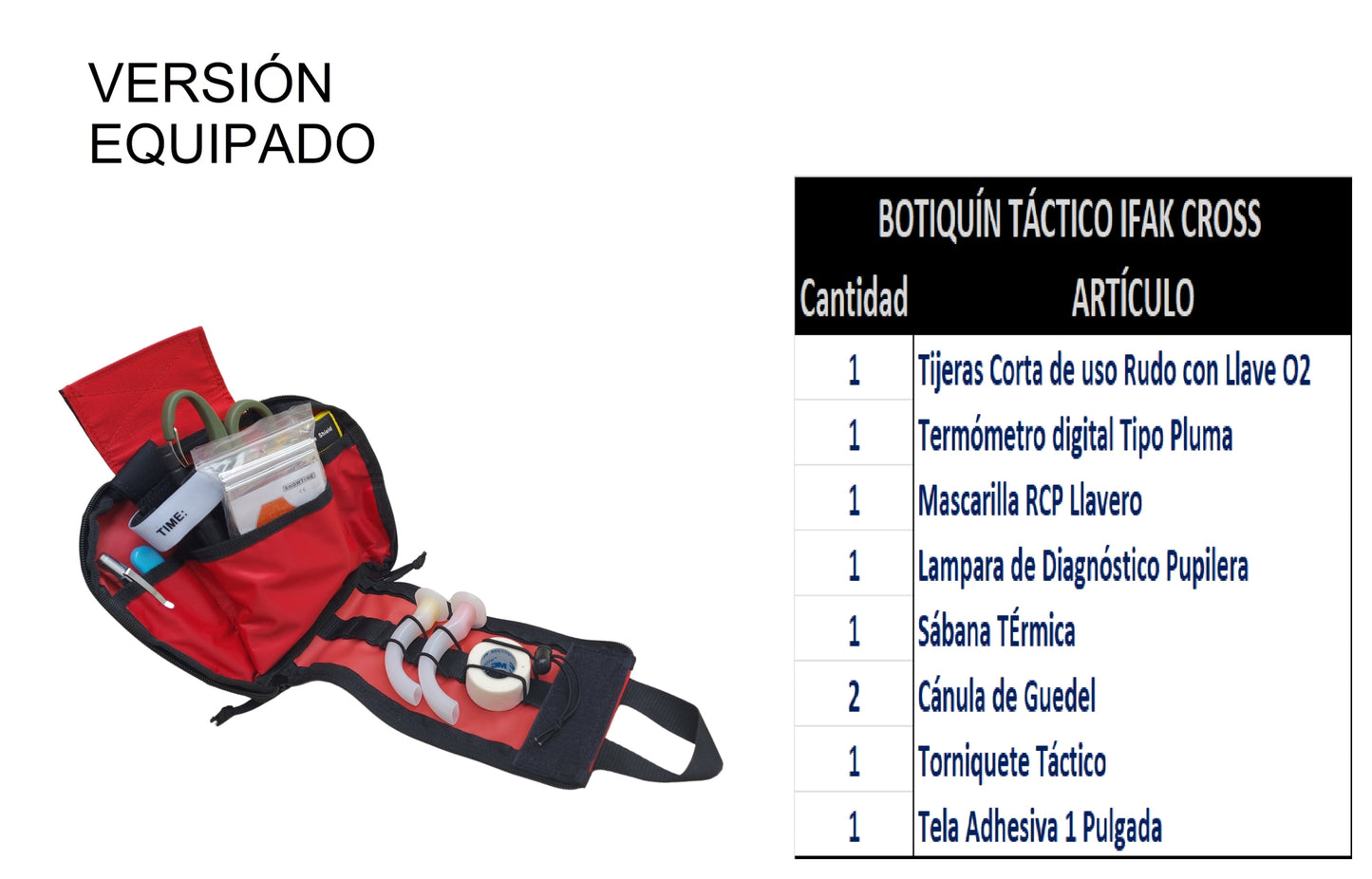 Botiquín Táctico Personal Ifak Cross