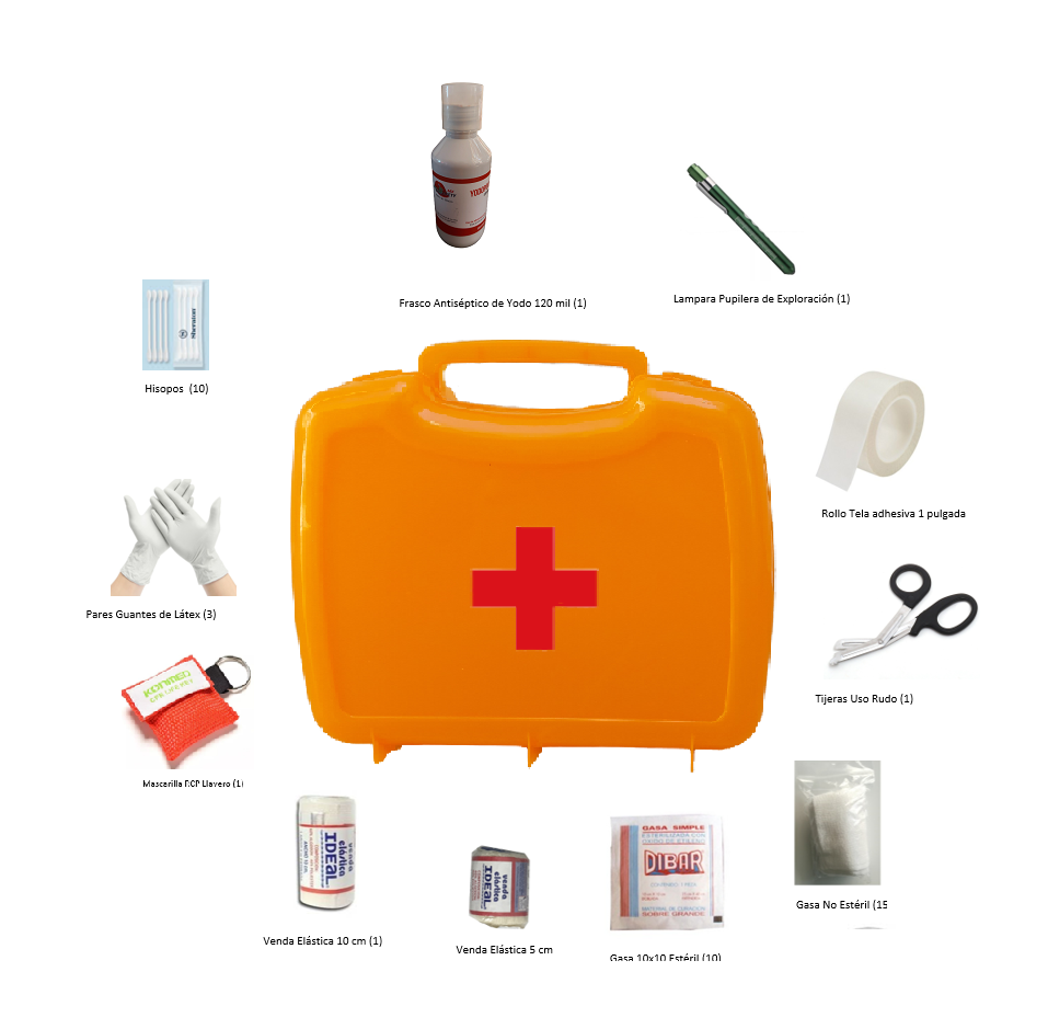 Botiquín Primeros Auxilios Plástico