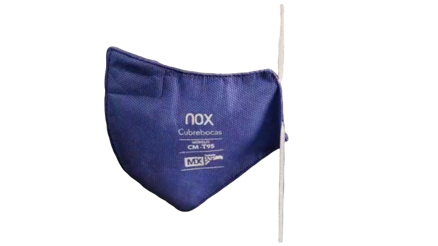 Cubrebocas Reusable Lavable Nox paq 5 pza