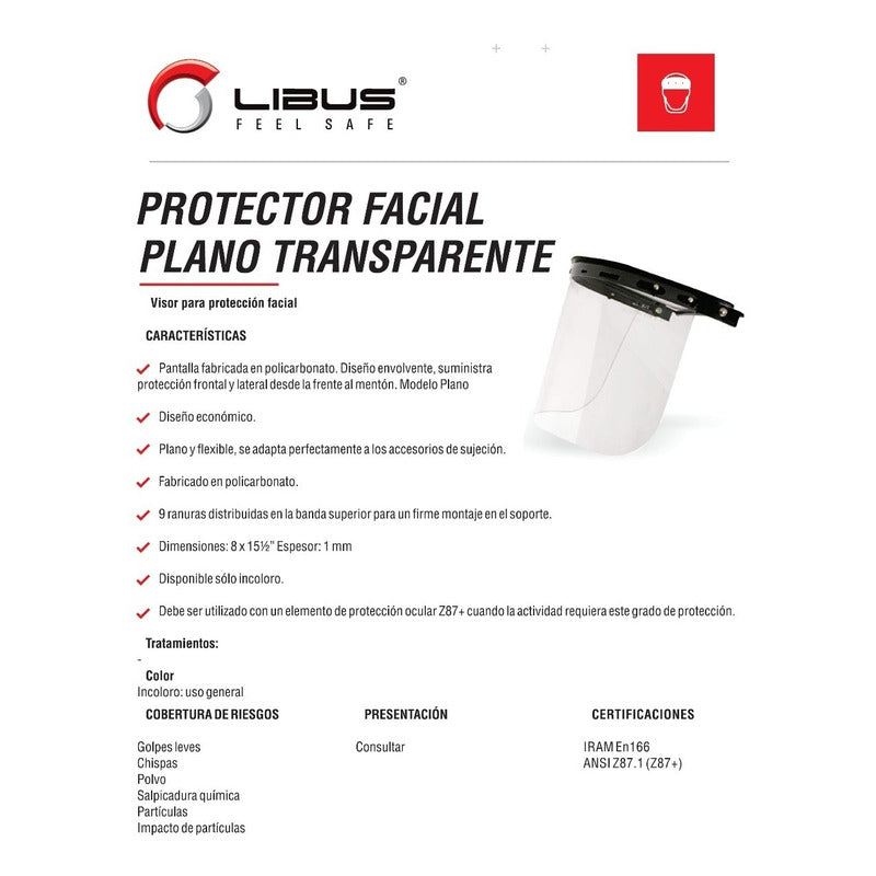 Careta De Protección Para Casco Libus