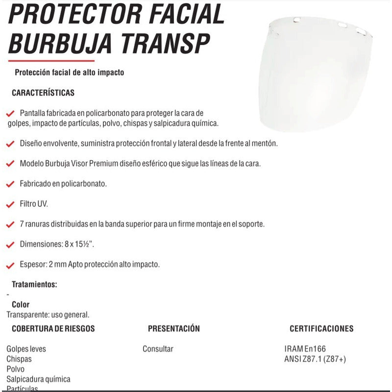 Pantalla Facial Libus Burbuja
