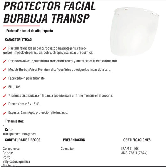Pantalla Facial Libus Burbuja