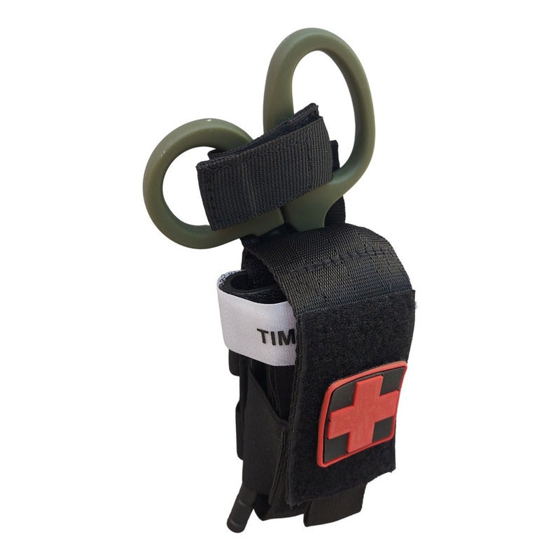 Funda Táctico Molle Ajustable Combo Con Tijeras-torniquete