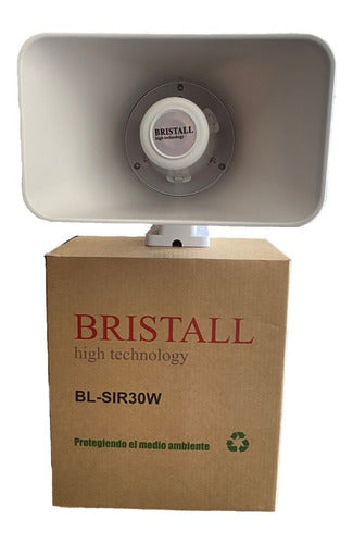 Sirena Para Alarma Incendios Vecinal 30w 2 Tonos Bristal