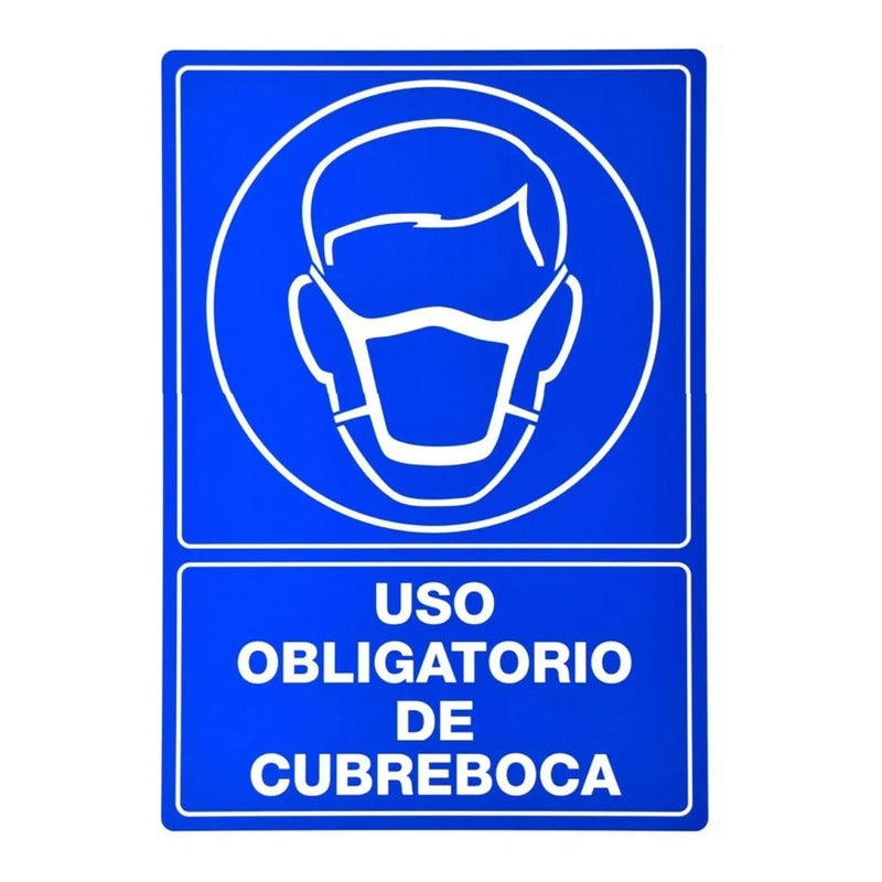 Señal Uso De Cubrebocas Señalética