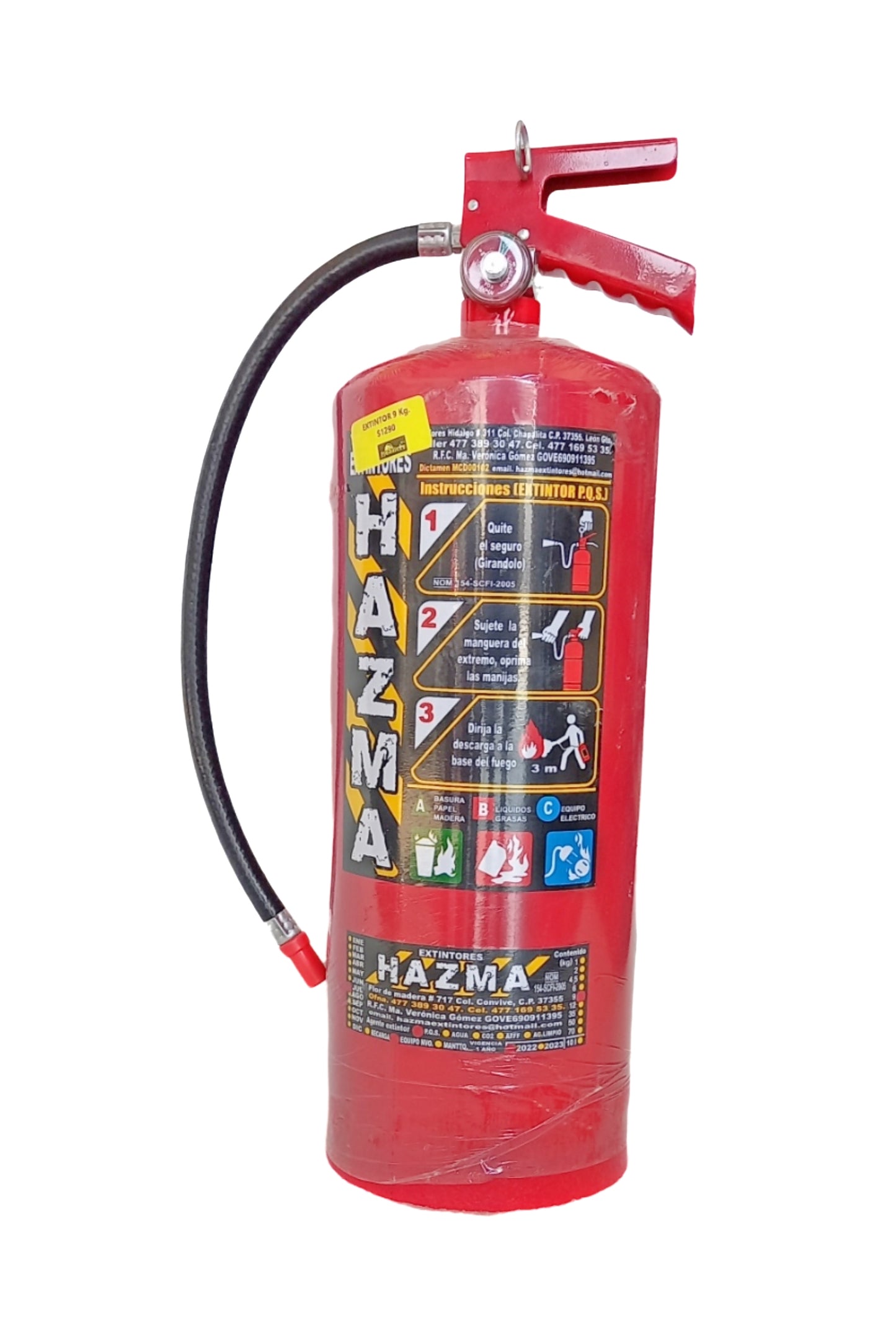 Extintor De Emergencia Recargable PQS