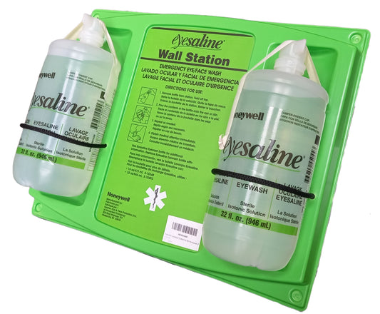 Estación Lavaojos Eyesaline De Honeywell 32 Oz 2 Botellas