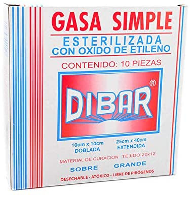 Gasa Simple Estéril Caja 100 Pzs
