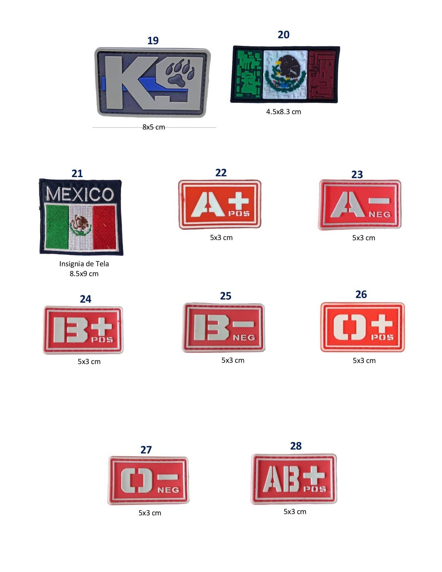 Insignia Militar Cruz Roja Táctica Parche Pvc