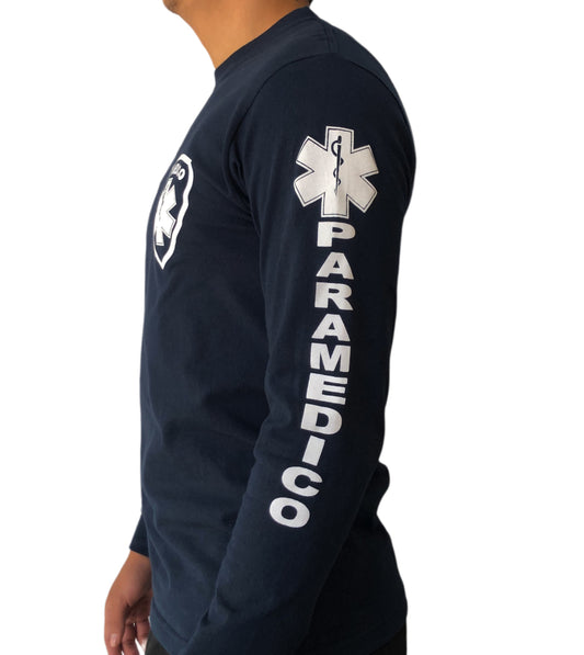 Playera Paramédico-TUM- Manga Larga