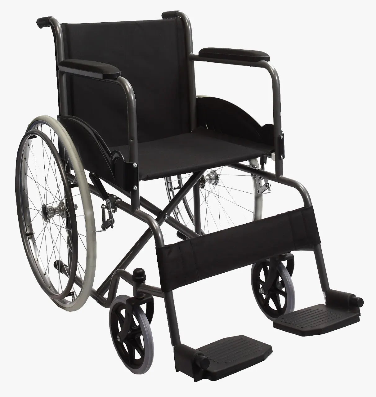 Silla de Ruedas de Acero Inox. Mobicare ECG 800