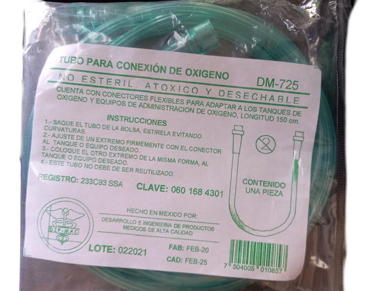 Tubo para Conexión de Oxigeno DM-725