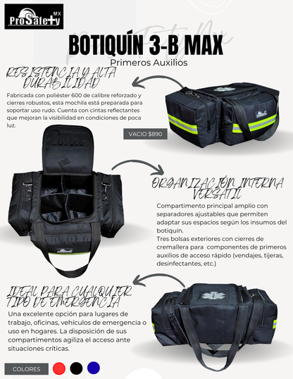 Mochila Botiquín Primeros Auxilios 3-B Max