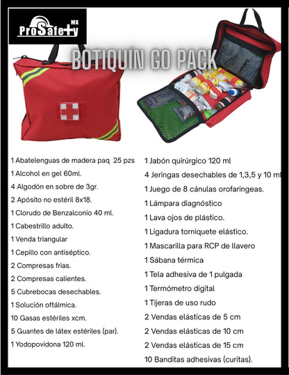 Botiquín Primeros Auxilios Go Pack