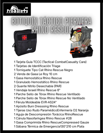 Botiquín Táctico Piernera Primeros Auxilios