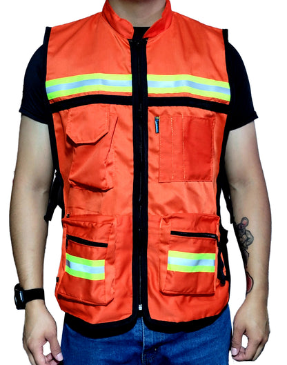 Chaleco de seguridad supervisor con broches