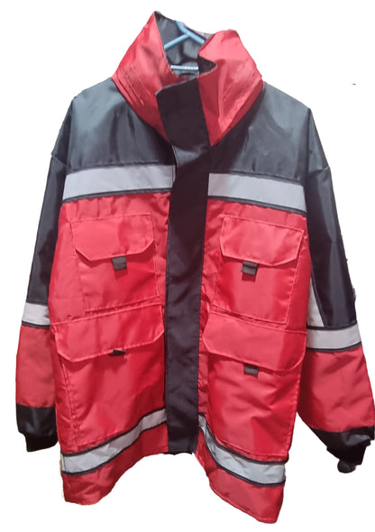 Chamarra Cazadora Rojo/Negro Talla L