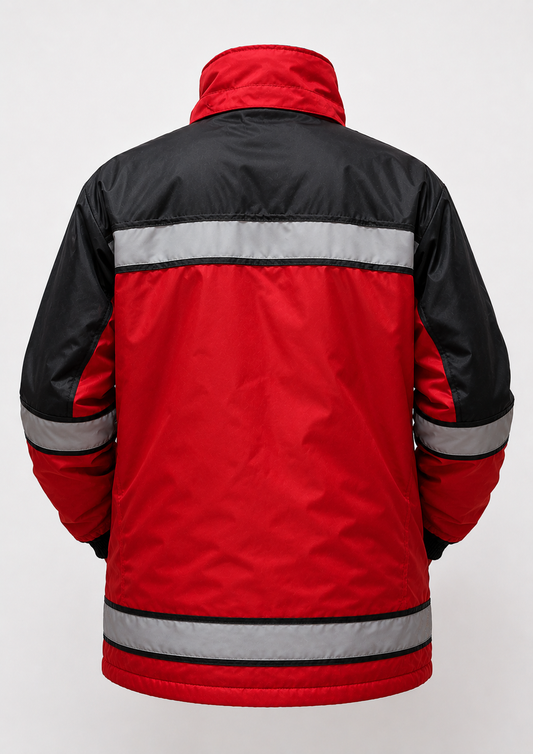 Chamarra Cazadora Rojo/Negro Talla L