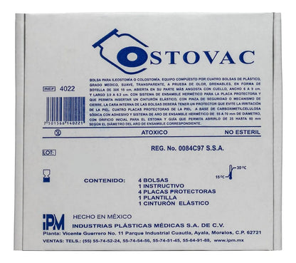 Bolsa P/Colostomía Ostovac C/10 Pzas