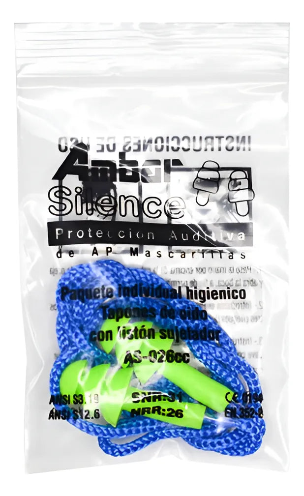 Tapón Auditivo Reusable Ambar