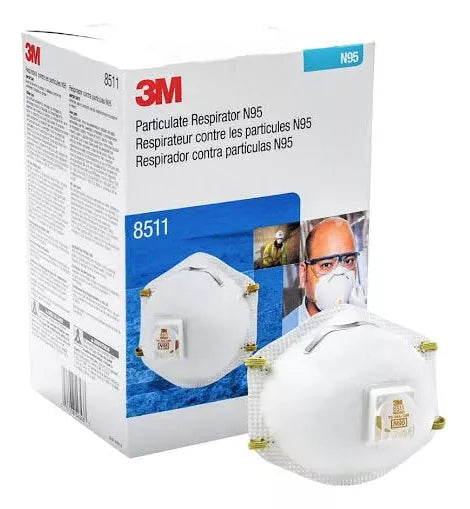 Respirador Industrial N95 Con Válvula 3M modelo  8511MX