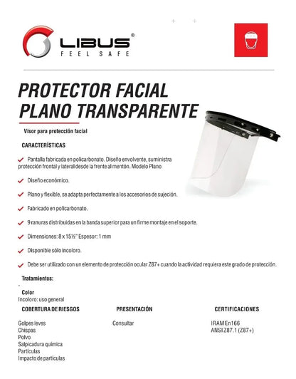 Pantalla Facial Plana Libus