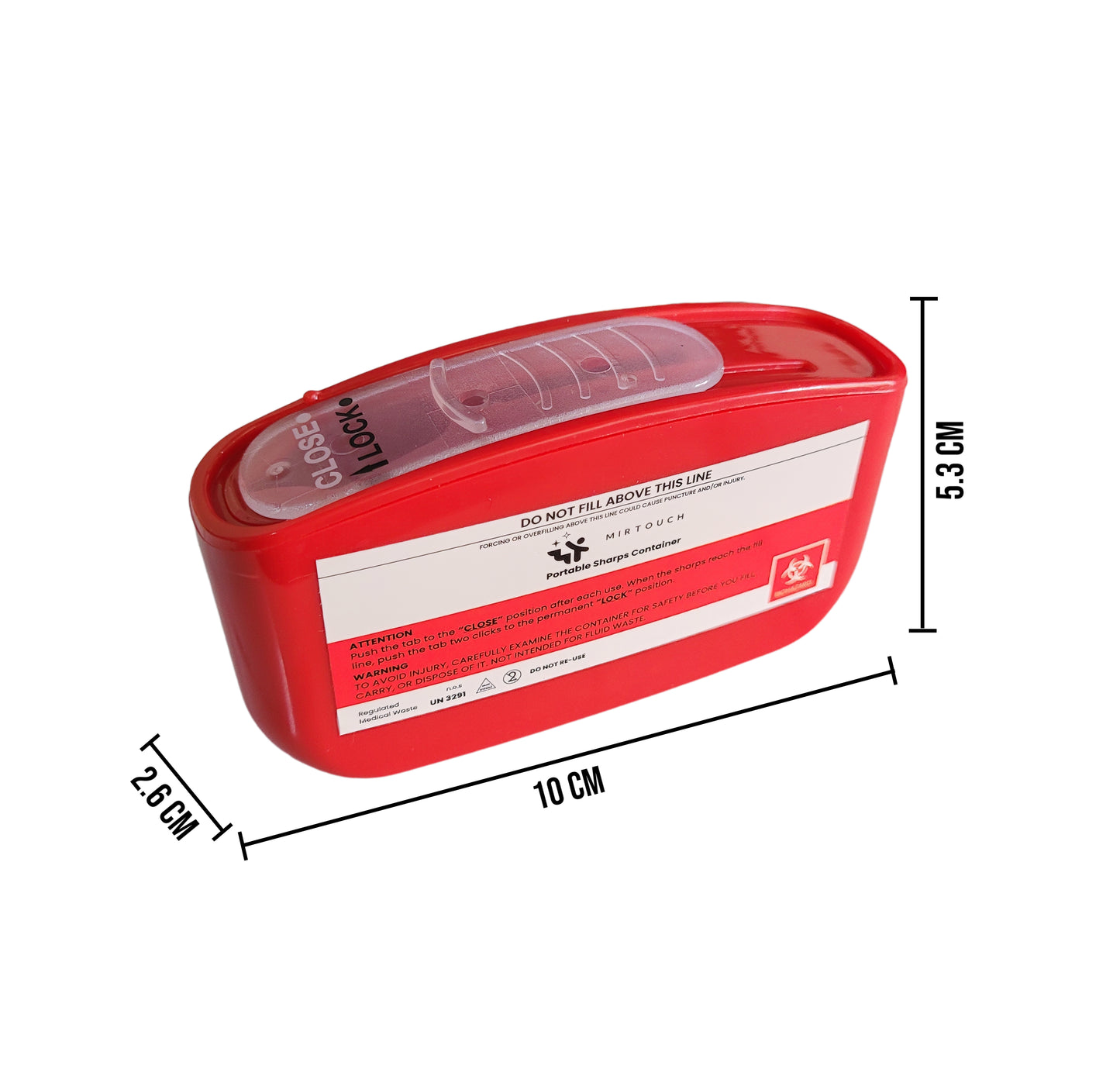 Contenedor RPBI para objetos punzantes de 80 ml